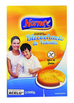 Imagen de Bizcochuelo Hornex Vainilla S/gluten500 gr