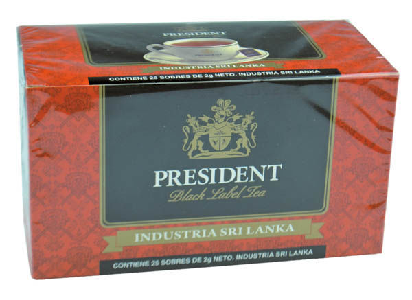 Imagen de Te President Negro Sobres X25