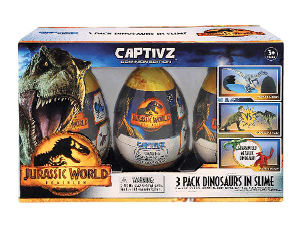 Imagen de Pack x 3 Dinosaurios con Slime