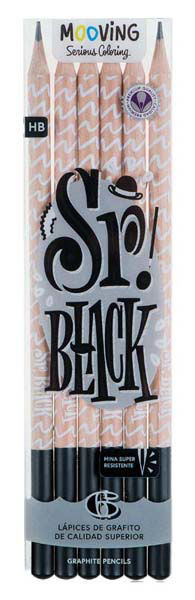 Imagen de Lapices Grafito Mooving Caja x 6 Unidads
