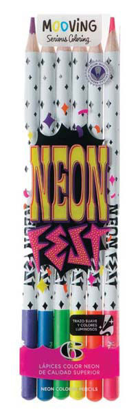 Imagen de Lapices Neon Mooving Caja x 6 Unidades
