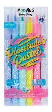Imagen de Marcadores Punta Pincel Pastel Mooving s