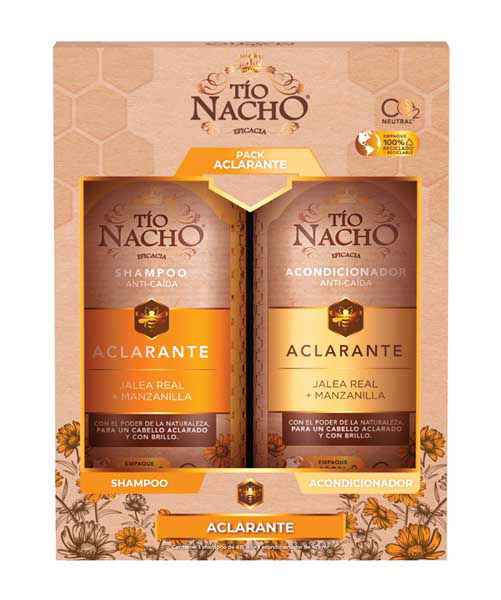 Imagen de Pack Tio Nacho Aclarante Shampoo+acondicionador 415 ml