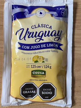 Imagen de Mayonesa Uruguay Sachet125c