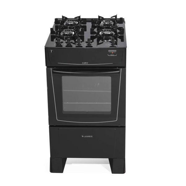 Imagen de Cocina a Gas con Mesada Vid. Negro