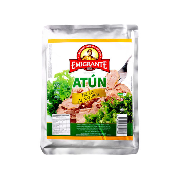 Imagen de Atun Emigrante Trozos Al Natural 500g