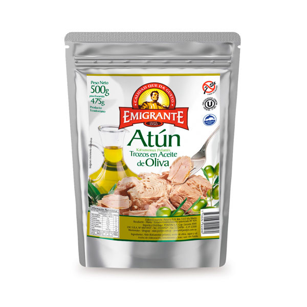 Imagen de Atun Trozos Ac Oliva 500g Emigrante Pouch