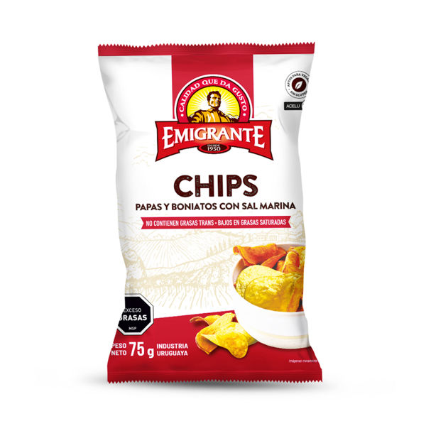 Imagen de Chips de Papa y Boniato C/sal Emigrante