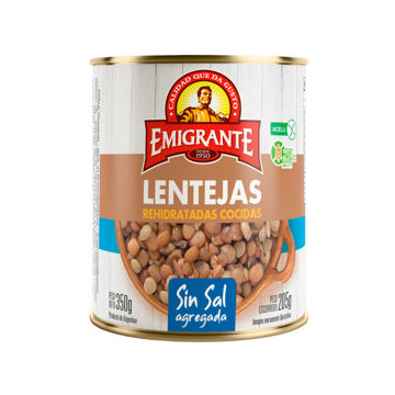Imagen de Lentejas Cocidas Emigrante S/sal l 350gr