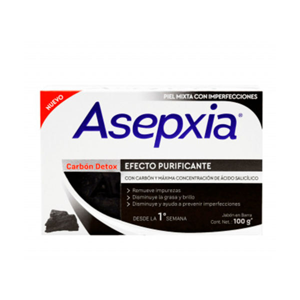Imagen de Jabon Asepxia Carbon Detox 100 gr