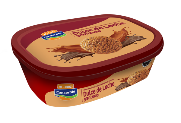 Imagen de Hel. Dulce de Leche Graniz. Plást. 1 l
