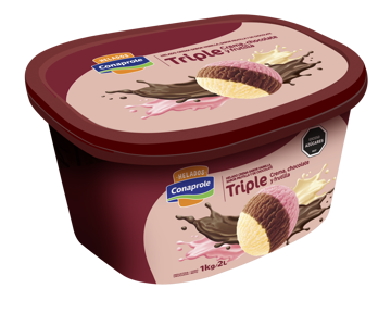 Imagen de Helado Conaprole Crema Chocolate Frutilla 2 lt