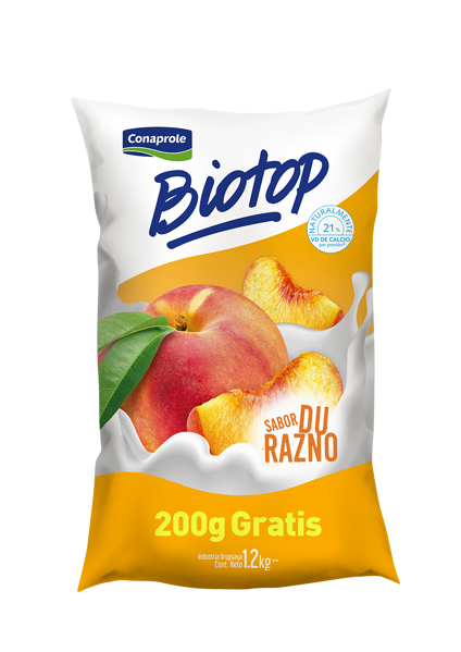 Imagen de Yogur Bebible Conaprole Biotop Durazno 1.2 lt