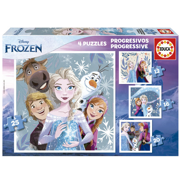 Imagen de Puzzle Frozen 4 En 1 19735 Educa