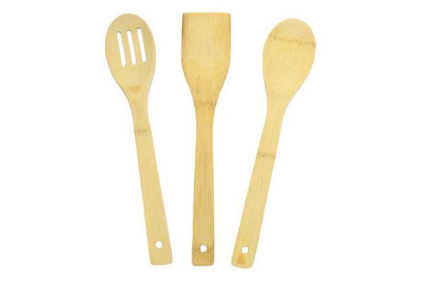 Imagen de Utensilios Bambu Natural X3 En Malla