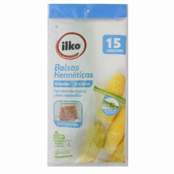 Imagen de Bolsa Herm Grande C/ Base Silder 27*28cm