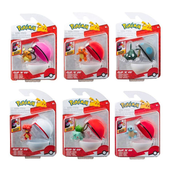 Imagen de Pokebola con Clip y Figura Surtido