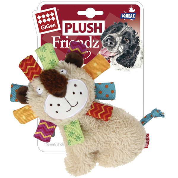 Imagen de Juguete Peluche Leon Multi Agarre Gigwi 6136