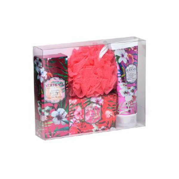 Imagen de Estuche Cristal Paraiso Tropical Body Lotion+jabon+body Splash+esponja