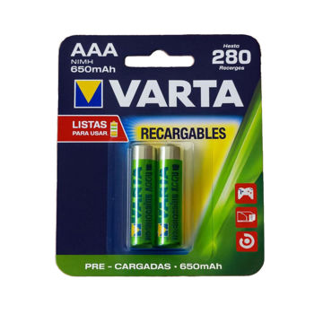 Imagen de Pila Rec. Aaa Varta 650mah