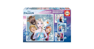 Imagen de Puzzle Frozen 4 En 1 19735 Educa