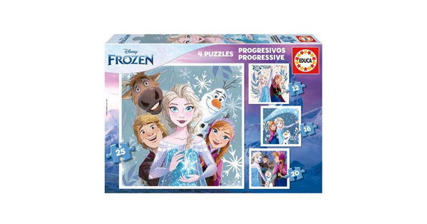 Imagen de Puzzle Frozen 4 En 1 19735 Educa