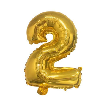 Imagen de Globo 16" Dorado Numero 2