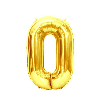 Imagen de Globo 16" Dorado Numero o