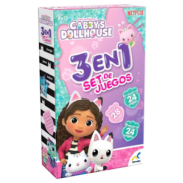 Imagen de Juegos 3 En 1 Gabby Dollhouse Jca-4071