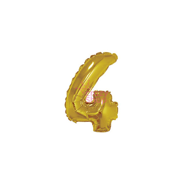 Imagen de Globo 16" Dorado Numero 4