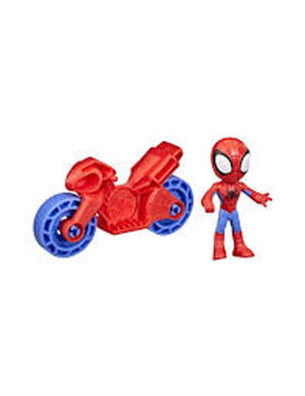 Imagen de Spidey 6cm con Motocicleta
