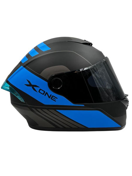 Imagen de Casco Integ. Negro- Azul T3