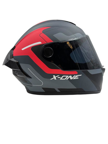 Imagen de Casco Integ. Gris-rojo T3