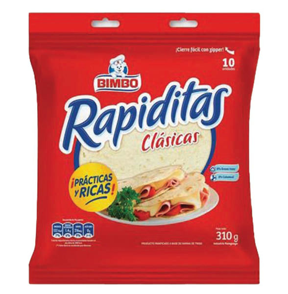 Imagen de Tortillas Bimbo Rapiditas 360 gr
