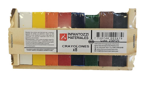 Imagen de Crayolones En Madera X8