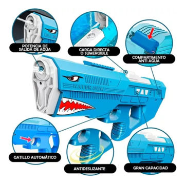 Imagen de Pistola Agua Tiburon a Bateria