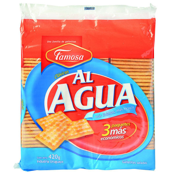 Imagen de Galleta Al Agua Famosa Tri Pack 420gr