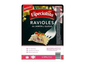 Imagen de Ravioles La Especialista Jamon y Queso 500 gr