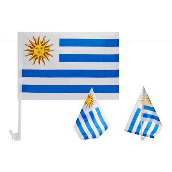 Imagen de Bandera Uruguay Para Auto