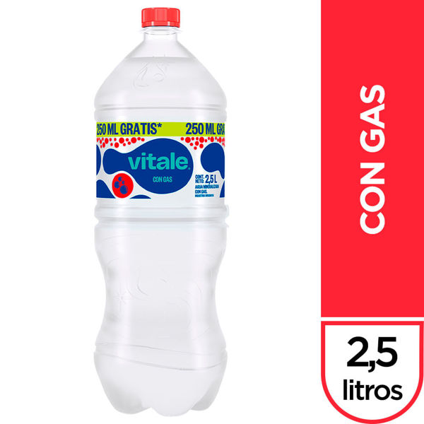 Imagen de Agua Vitale 2.5 lt con Gas