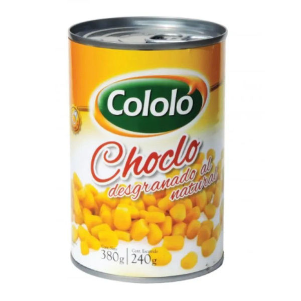Imagen de Choclo Cololo En Grano Lata A/f 380gr