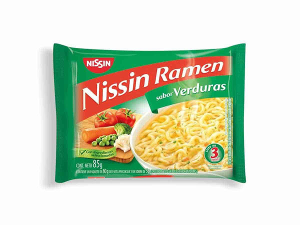 Imagen de Fideos Instantaneos Nissin Ramen Verduras 85 gr