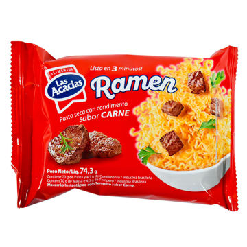 Imagen de Ramen Las Acacias Sabor Carne 74 gr