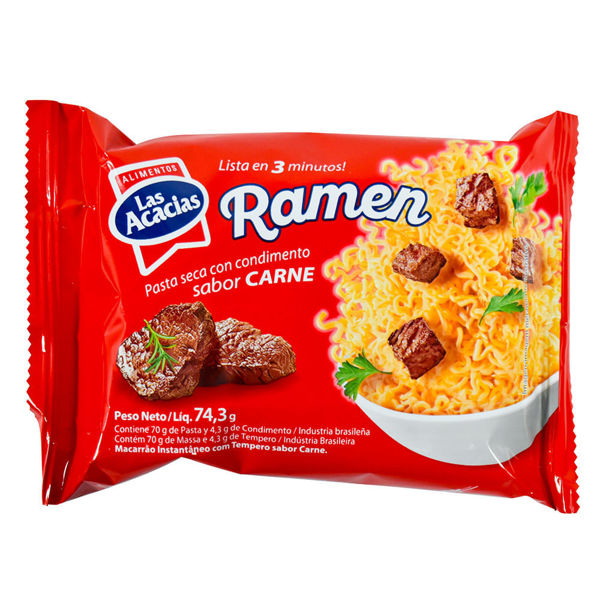 Imagen de Ramen Las Acacias Sabor Carne 74 gr