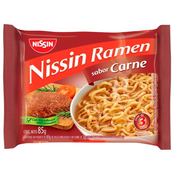 Imagen de Fideos Instantaneos Nissin Carne 85 gr