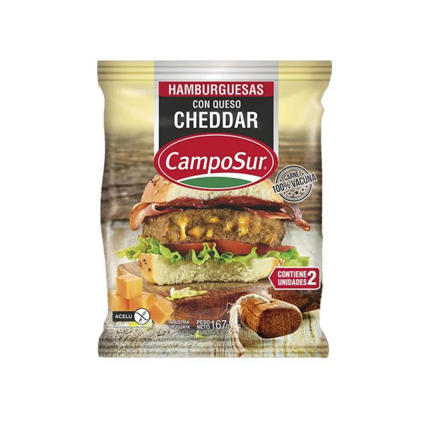 Imagen de Hamburguesas Camposur con Cheddar X2