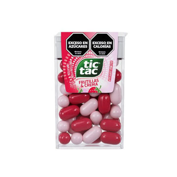 Imagen de Pastillas Tic Tac Frutilla y Crema