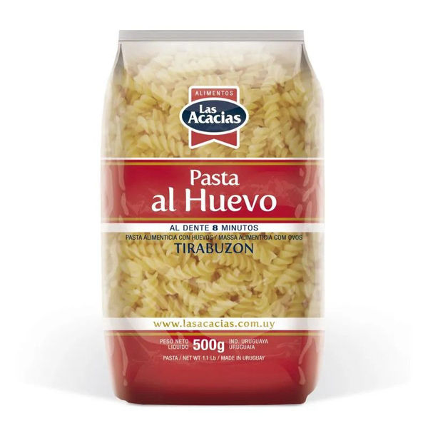 Imagen de Fideos Las Acacias Tirabuzon Al Huevo 500 gr