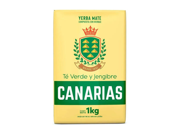 Imagen de Yerba Canaria Te Verde y Jengibre 1k