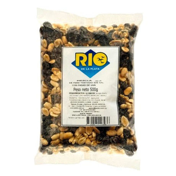 Imagen de Mix Rio de La Plata Mani Tostado sin Sal + Pasas 500 gr